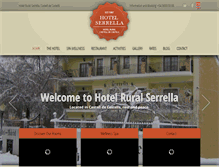 Tablet Screenshot of hotel-serrella.com